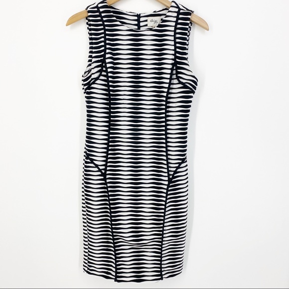 Beige by eci Dresses & Skirts - Beige by Eci Black/White Body Con Midi